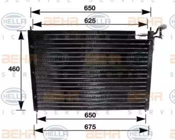 Конденсатор BEHR/HELLA для JAGUAR XJ (XJ40, XJ81) 6 3.2 24V