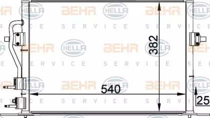 Кондиционер BEHR/HELLA для FORD COUGAR (EC_) 2.5 V6 24V