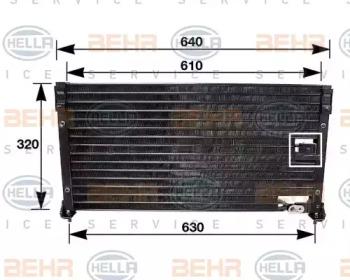 Кондиционер BEHR/HELLA для HONDA ACCORD IV купе (CB, CC) 2.0 i 16V (CC1)