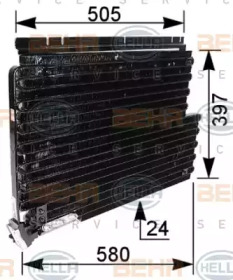 Кондиционер BEHR/HELLA для VOLVO 940 II (944) 2.3 Turbo