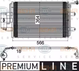 Кондиционер BEHR/HELLA для VW BORA Variant (1J6) 1.4 16V