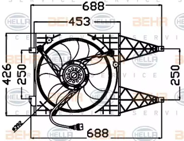 Система охлаждения BEHR/HELLA для VW POLO (6R, 6C) 1.2 TDI