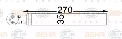 Осушитель BEHR/HELLA для HONDA CIVIC VIII Hatchback (FN, FK) Type R (FN2)
