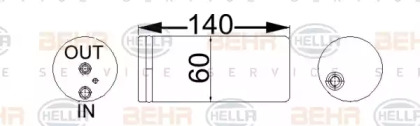 Кондиционер BEHR/HELLA для NISSAN ALMERA II Hatchback (N16) 1.5