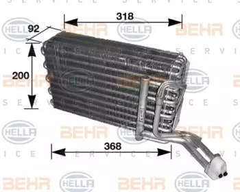 Кондиционер BEHR/HELLA для JAGUAR XJ (XJ40, XJ81) 6 3.2 24V