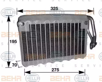 Кондиционер BEHR/HELLA для SAAB 900 II Кабриолет 2.5 -24 V6