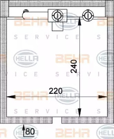 Испаритель BEHR/HELLA для FORD FOCUS седан (DFW) 1.8 16V