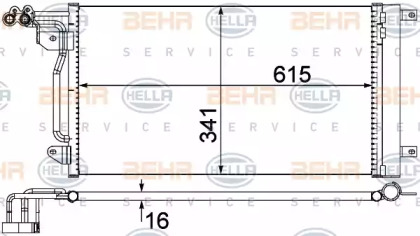 Кондиционер BEHR/HELLA для VW POLO (6R, 6C) 1.2 TSI