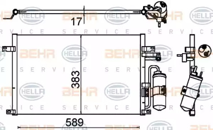 Кондиционер BEHR/HELLA для CHEVROLET EPICA (KL1_) 2.5
