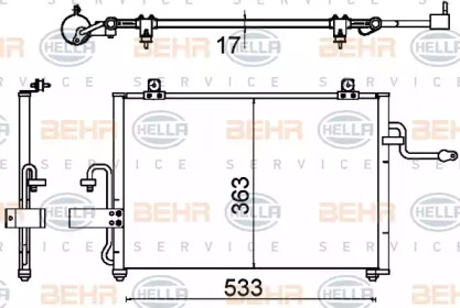 Кондиционер BEHR/HELLA для CHEVROLET REZZO 1.6