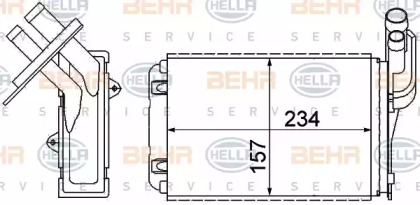 Салонный теплообменник BEHR/HELLA для RENAULT CLIO I (B/C57_, 5/357_) 1.4