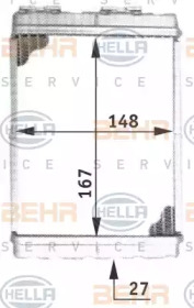 Водяной / масляный радиатор BEHR/HELLA для NISSAN TERRANO II (R20) 2.4 4WD