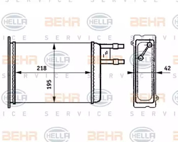 Салонный теплообменник BEHR/HELLA для FIAT DUCATO c бортовой платформой/ходовая часть (230_) 2.5 TDI
