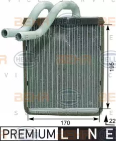 Салонный теплообменник BEHR/HELLA для KIA SORENTO I (JC) 2.4