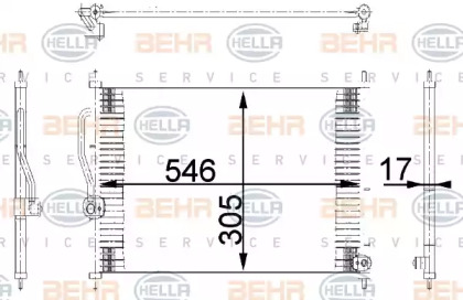 Кондиционер BEHR/HELLA для HONDA INTEGRA купе (DC2, DC4) 1.8 Type-R