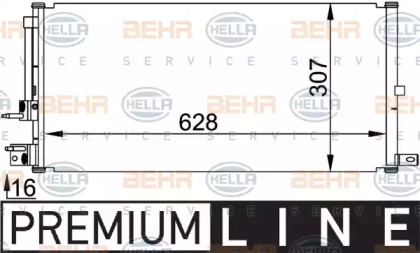 Кондиционер BEHR/HELLA для JAGUAR X-TYPE Estate (X400) 2.0 D