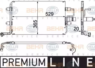 Кондиционер BEHR/HELLA для VW BORA Variant (1J6) 1.4 16V