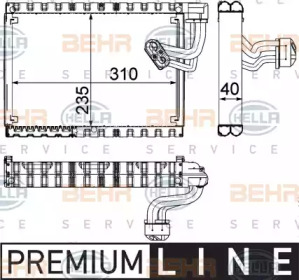 Кондиционер BEHR/HELLA для AUDI A4 Avant (8K5, B8) 2.0 TDI quattro