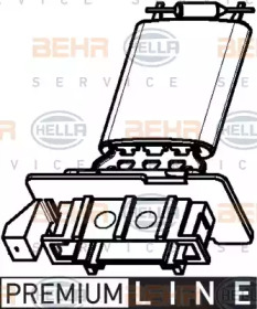 Двигатель вентилятор BEHR/HELLA для VW GOLF VI (5K1) 2.0 TDI