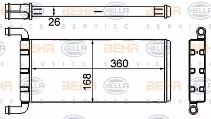 Салонный теплообменник BEHR/HELLA для VW CRAFTER 30-50 c бортовой платформой/ходовая часть (2F_) 2.0 TDI