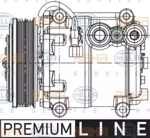 Кондиционер BEHR/HELLA для FORD FIESTA VI Van 1.4 TDCi