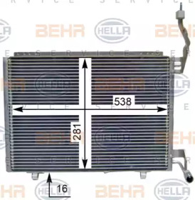 Конденсатор BEHR/HELLA для FORD FIESTA VI 1.5 TDCi