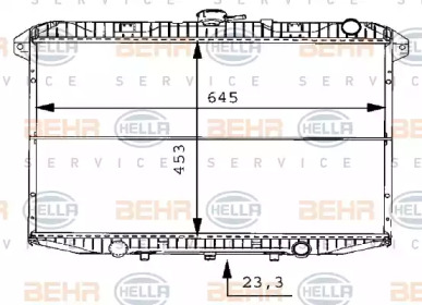 Водяной / масляный радиатор BEHR/HELLA для NISSAN TERRANO II (R20) 2.4 4WD
