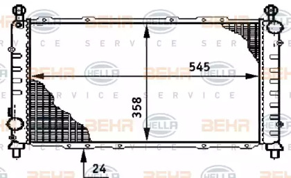 Водяной / масляный радиатор BEHR/HELLA для ALFA ROMEO 146 (930_) 1.7 i.e. 16V (930.B1)