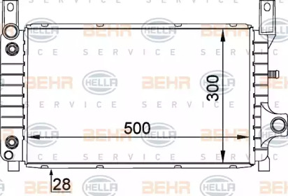 Водяной радиатор BEHR/HELLA для FORD FIESTA III (GFJ) 1.6