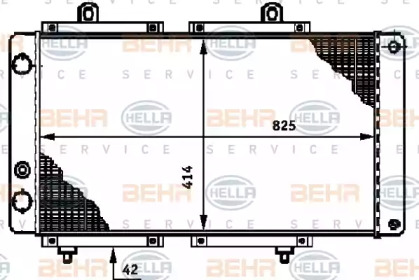 Водяной / масляный радиатор BEHR/HELLA для PEUGEOT J5 автобус (290P) 2.5 D 4x4