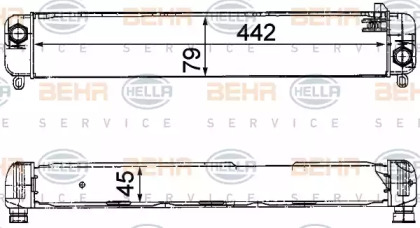 Водяной / масляный радиатор BEHR/HELLA для MERCEDES-BENZ T1 автобус (602) 310 D 2.9