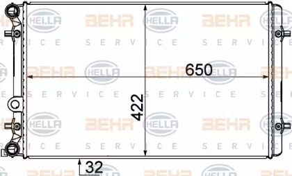 Водяной / масляный радиатор BEHR/HELLA для VW BORA Variant (1J6) 2.8 V6 4motion