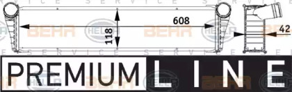 Водяной радиатор BEHR/HELLA для PORSCHE 911 Кабриолет (997) 3.6 Turbo