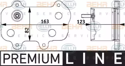 Водяной / масляный радиатор BEHR/HELLA для PORSCHE 911 Кабриолет (997) 3.8 Carrera S