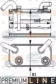 Масляный радиатор BEHR/HELLA для VW MULTIVAN V (7HM, 7HN, 7HF, 7EF, 7EM, 7EN) 2.5 TDI