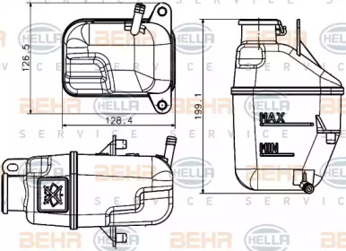 Водяной / масляный радиатор BEHR/HELLA для MINI MINI Кабриолет (R52) Cooper
