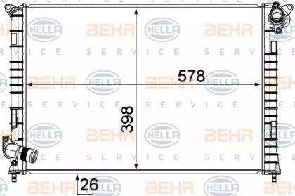 Водяной / масляный радиатор BEHR/HELLA для MINI MINI Кабриолет (R52) Cooper
