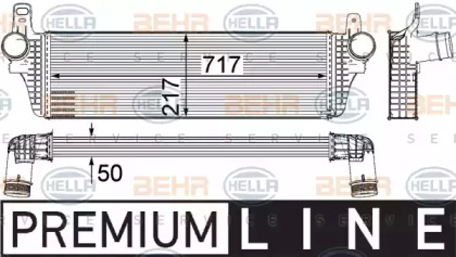 Охладитель наддувочного воздуха (интеркулер) BEHR/HELLA для VW MULTIVAN V (7HM, 7HN, 7HF, 7EF, 7EM, 7EN) 2.0 BiTDI