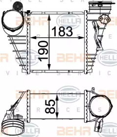 Система нагнетания воздуха BEHR/HELLA для VW BORA Variant (1J6) 1.9 TDI