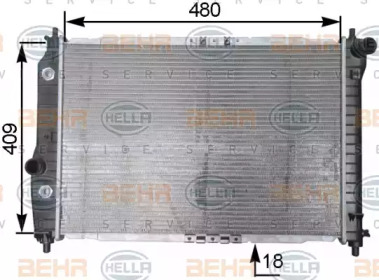 Водяной / масляный радиатор BEHR/HELLA для CHEVROLET KALOS 1.4 16V