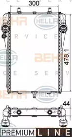 Водяной радиатор BEHR/HELLA для PORSCHE 911 Кабриолет (997) 3.6 Turbo