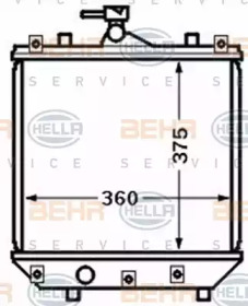 Водяной / масляный радиатор BEHR/HELLA для SUZUKI WAGON R+ (MM) 1.3 (RB 413)