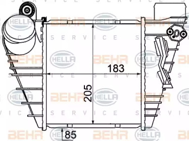 Система нагнетания воздуха BEHR/HELLA для VW BORA Variant (1J6) 1.9 TDI 4motion