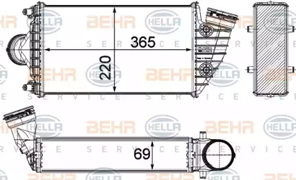 Система нагнетания воздуха BEHR/HELLA для PORSCHE 911 Кабриолет (997) 3.6 Turbo