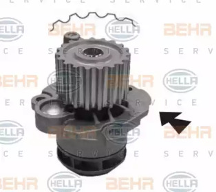 Водяной насос / прокладка BEHR/HELLA для VW MULTIVAN V (7HM, 7HN, 7HF, 7EF, 7EM, 7EN) 1.9 TDI