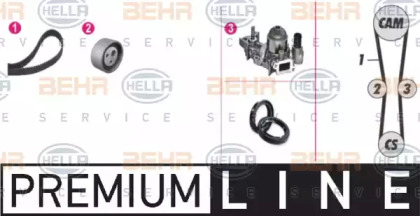 Водяной насос / прокладка BEHR/HELLA для NISSAN KUBISTAR (X76) 1.2