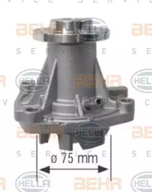 Водяной насос / прокладка BEHR/HELLA для ALFA ROMEO 164 (164_) 2.5 TD (164.K2A, 164.K2B)