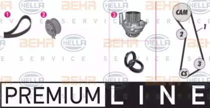 Комплект ремней ГРМ BEHR/HELLA для VW BORA Variant (1J6) 1.6