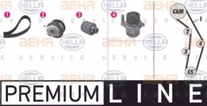 Комплект ремней ГРМ BEHR/HELLA для SKODA FABIA I Combi (6Y5) 1.9 TDI