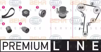 Ремень ГРМ / натяжение BEHR/HELLA для VW BORA Variant (1J6) 1.9 TDI